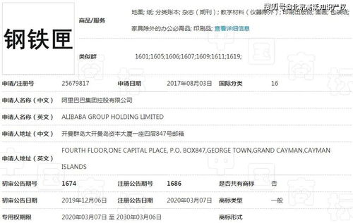 阿里巴巴成功注冊(cè) 鋼鐵匣 商標(biāo),漫威 準(zhǔn)備開戰(zhàn)